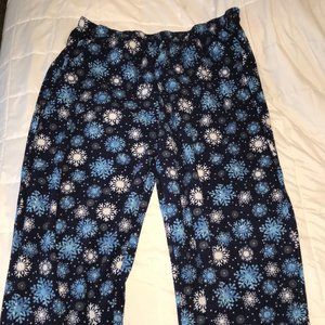 Dream Co 5x (34/36) Fleece Pajama Pants Snowflakes